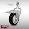 Service Caster 4 Inch SS Black Polyurethane 1/2 Inch Threaded Stem Caster with Total Lock Brake SCC-SSTSTTL20S414-PPUB-BLK-121315 - alternate 1